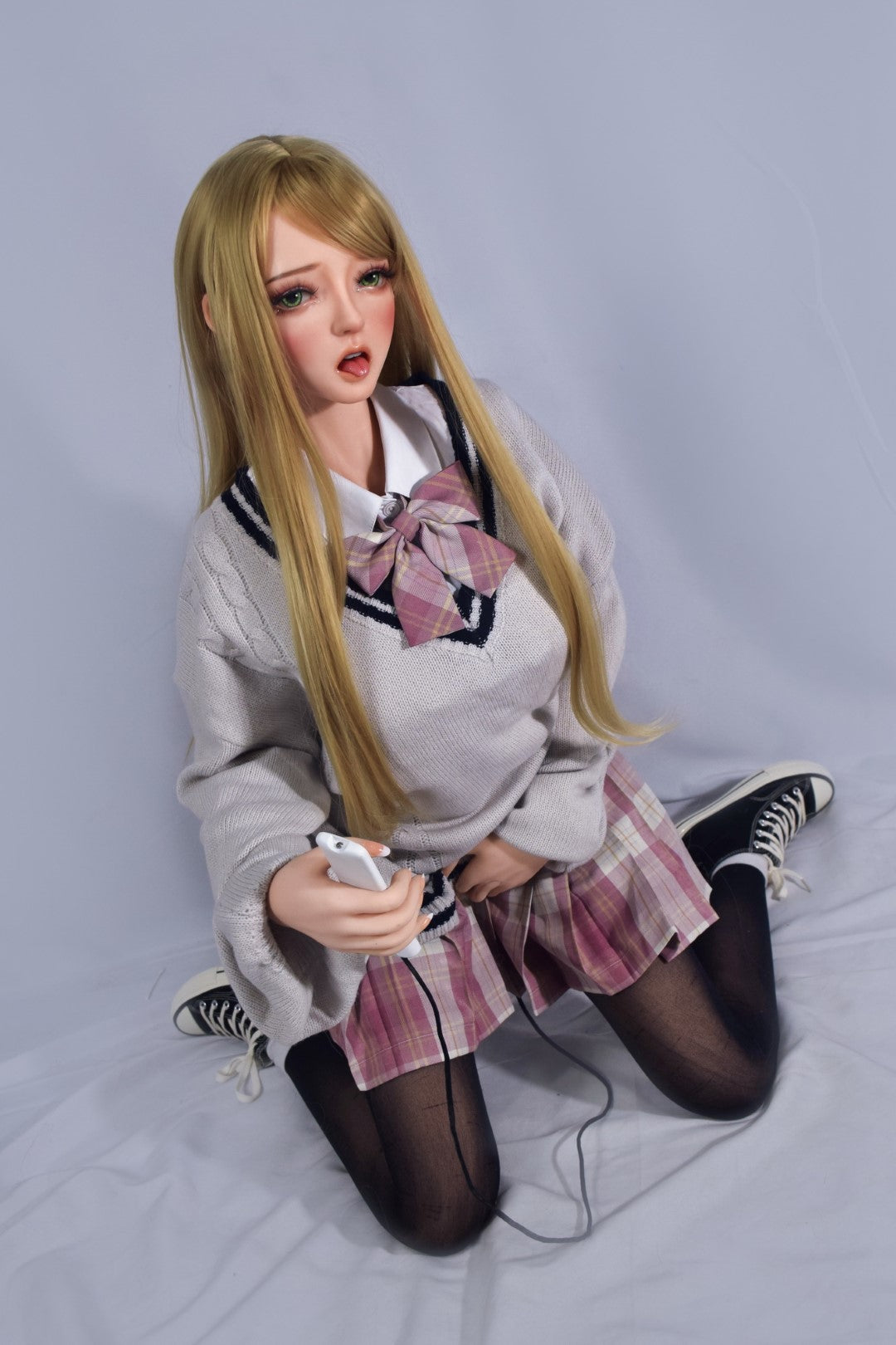 Hoshino Suzumi muñeca sexual (Elsa Babe 150 cm XHB001 Silicona)