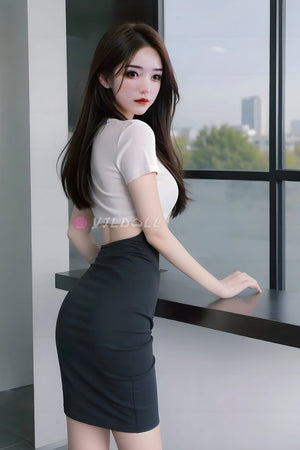 Wei Ling muñeca sexual (YJL Doll 155 cm C-CUP #879 Silicona)