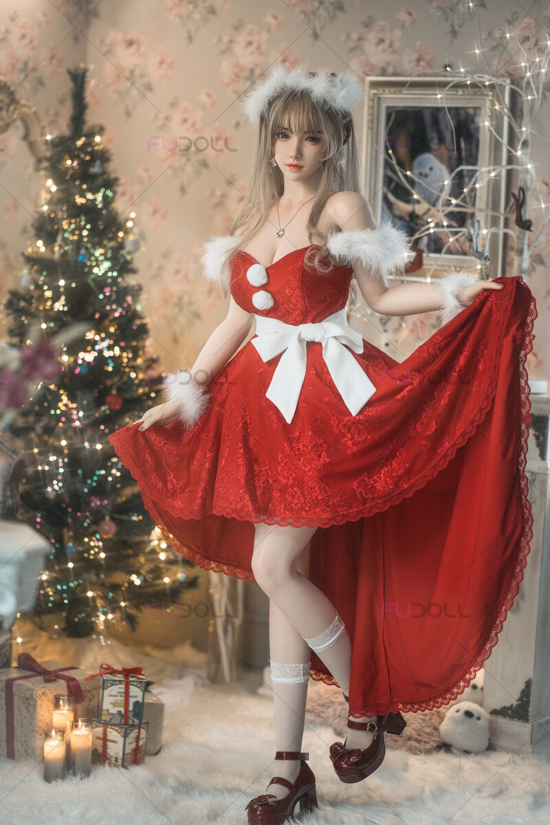 Boneca sexual Miss Santa (FUDoll 165cm F-Cup #J032-1 Silicone)