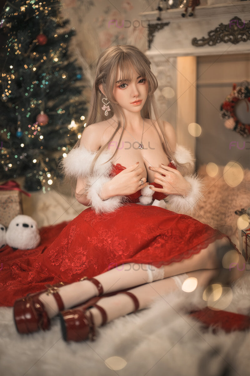 Boneca sexual Miss Santa (FUDoll 165cm F-Cup #J032-1 Silicone)