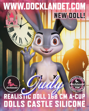 Judy el conejo muñeca sexual (Dolls Castle Silicona A-Cup de 168 cm)