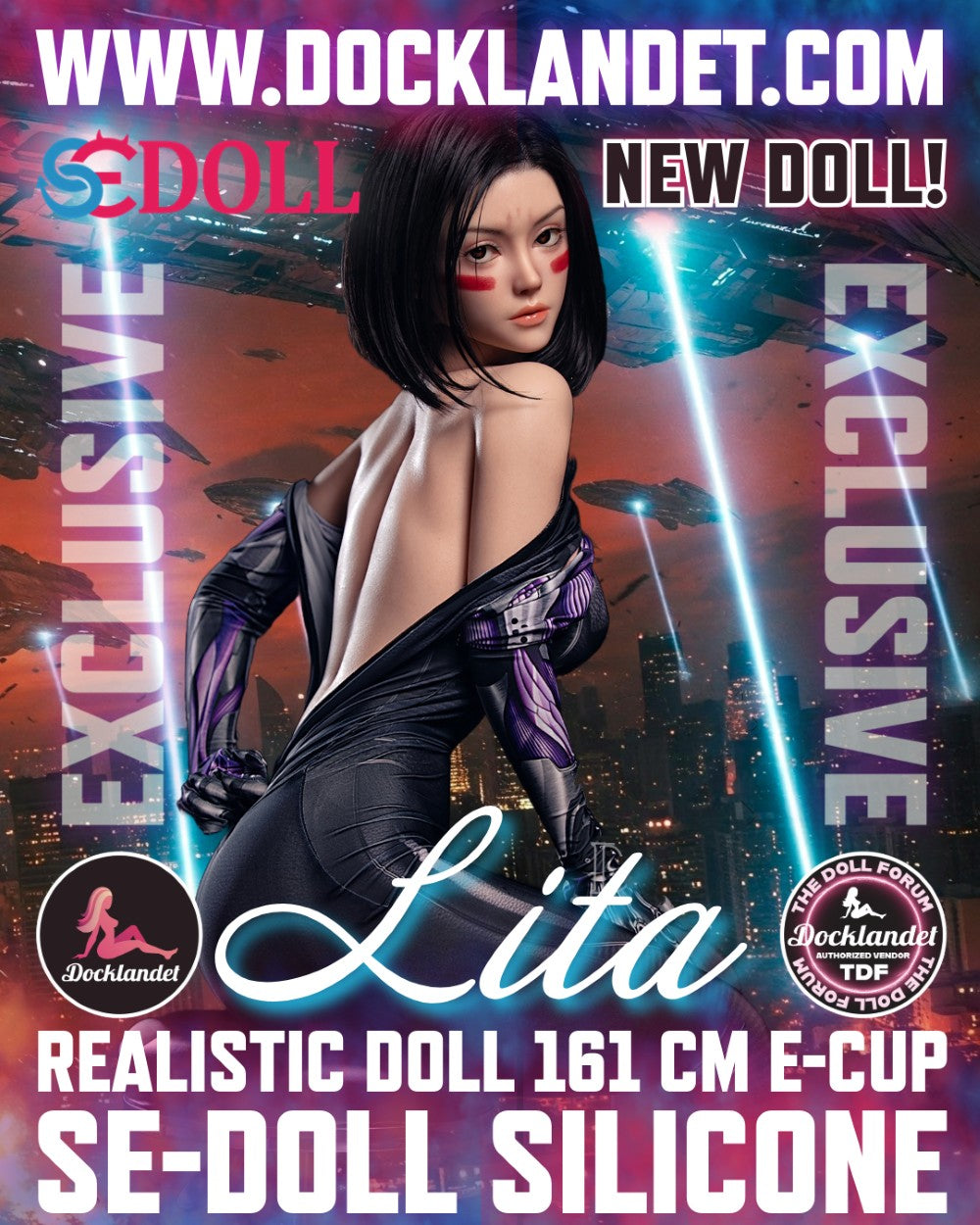 Lita.Uma boneca sexual "Alita" (SEDoll Copo E de 161 cm #149SC Silicone Pro)