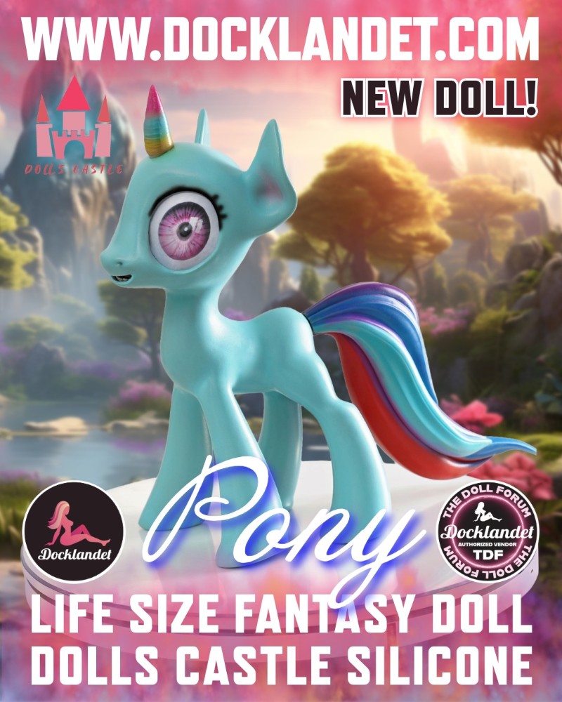 ponis muñeca sexual (Dolls Castle 46cm Silicona)