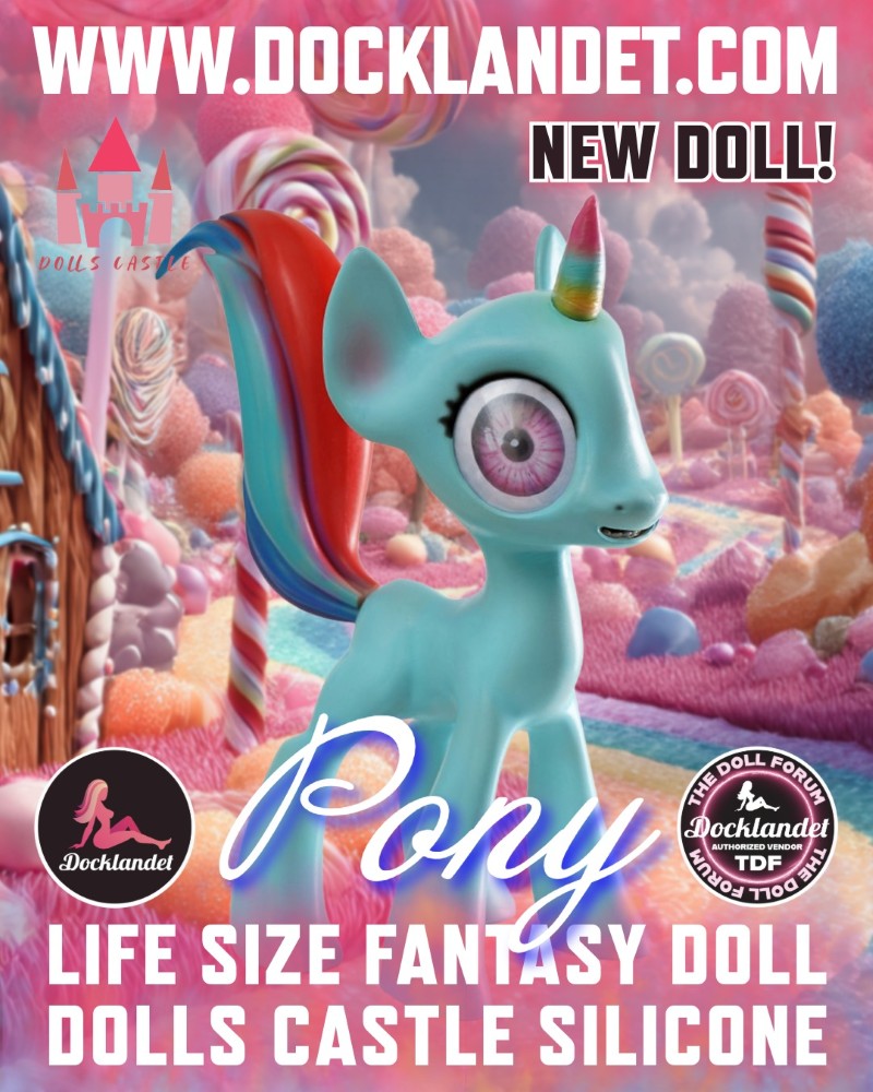 ponis muñeca sexual (Dolls Castle 46cm Silicona)