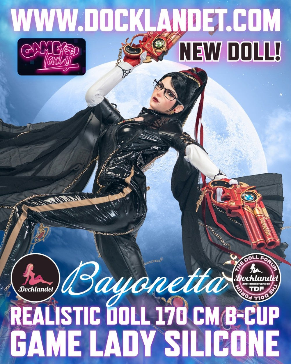 Boneca sexual de Bayonetta (Game Lady 170cm B-Cup No.32-1 Silicone)