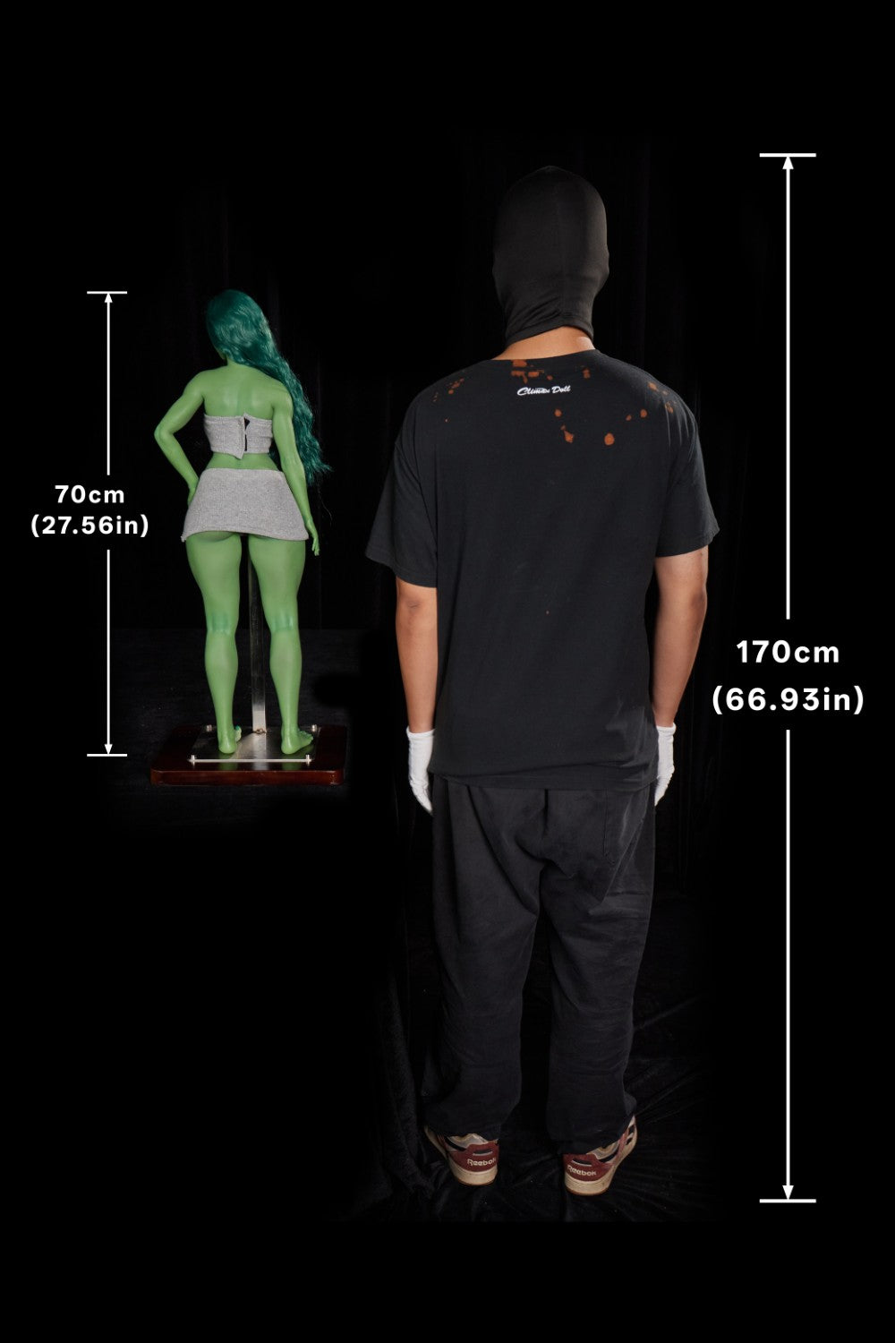 She Hulk Sexdocka (Climax Doll Mini 70cm D-kupa Silikon)