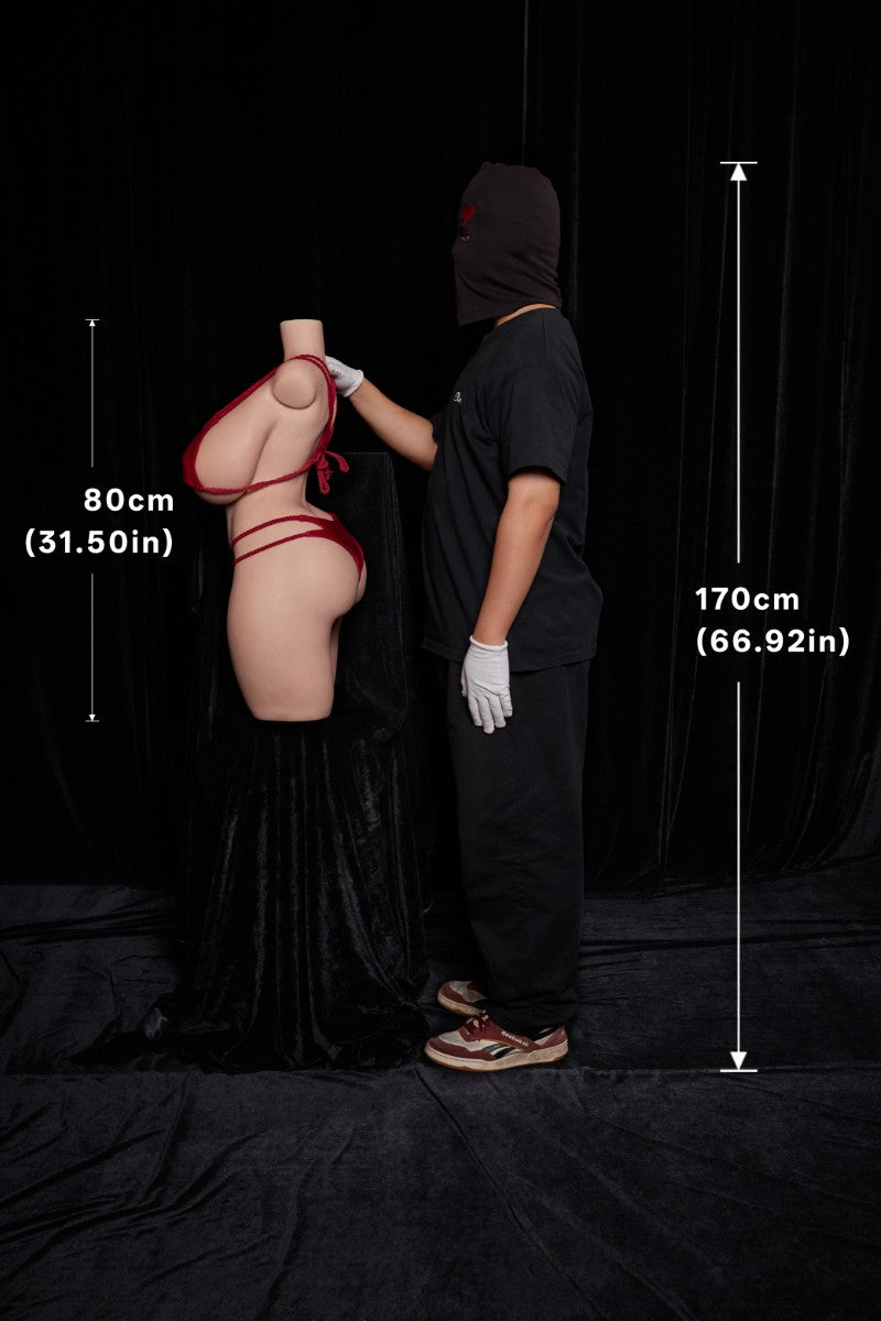 BBW Boneca sexual torso (Climax Doll Silicone ULW 80cm K-cup)