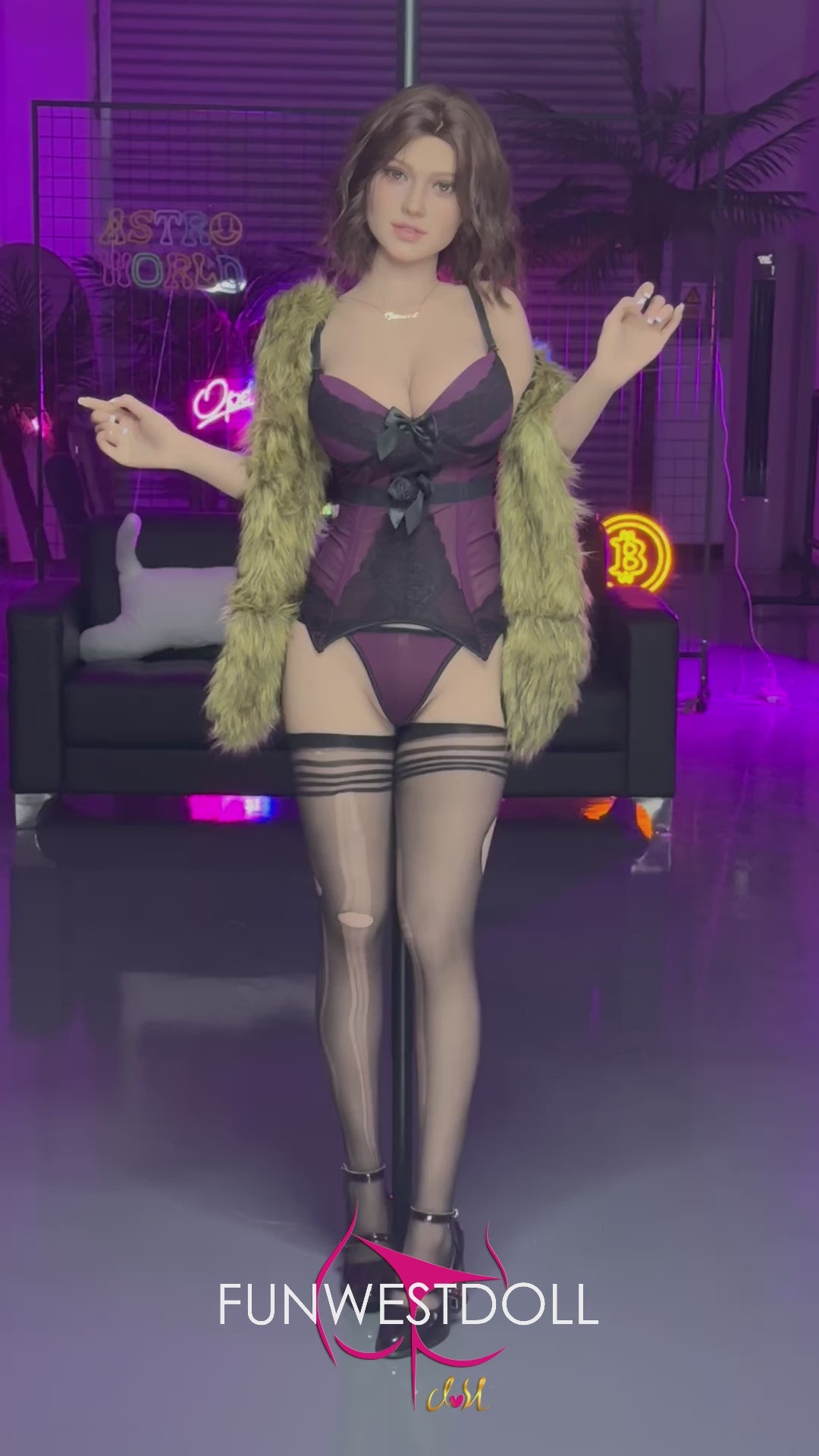 Rosa muñeca sexual (FunWest Doll Copa F de 162 cm #043 S-TPE) EXPRESS