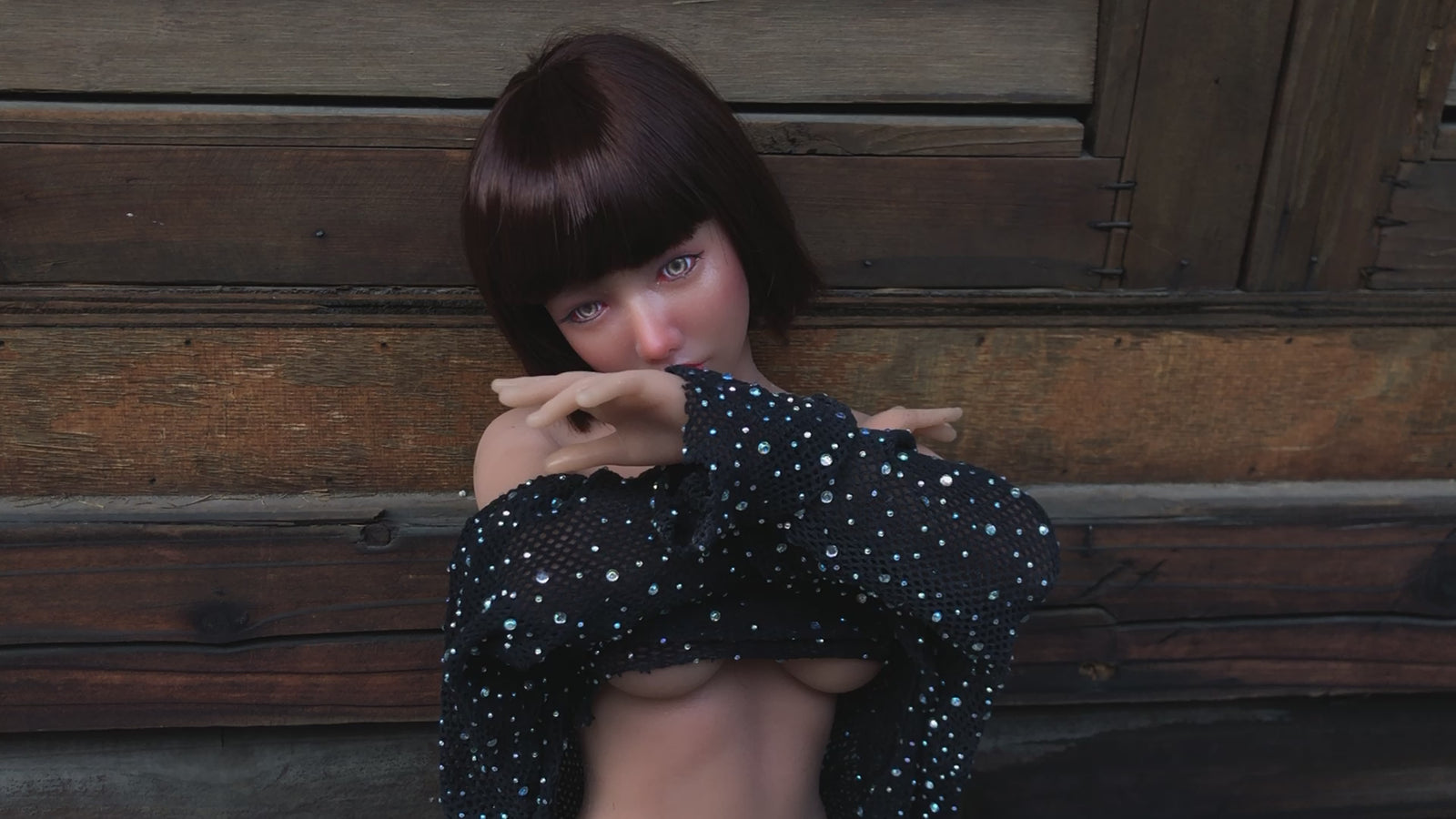 Raka muñeca sexual (Climax Doll Mini copa C de silicona de 60 cm)