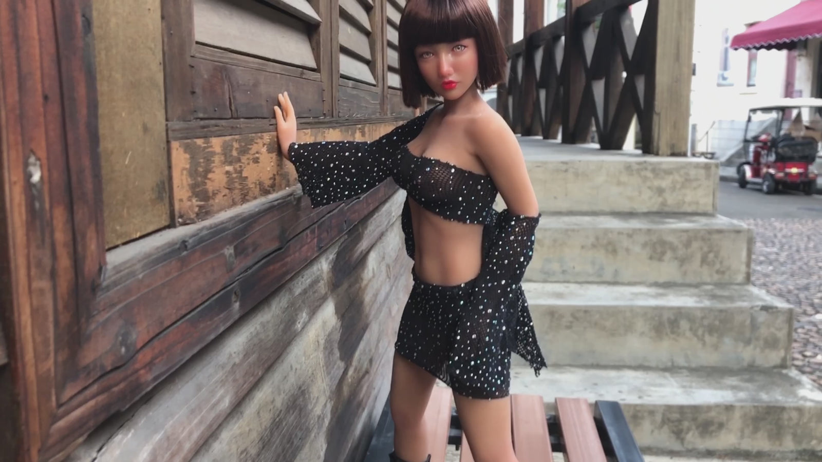 Raka muñeca sexual (Climax Doll Mini copa C de silicona de 60 cm)