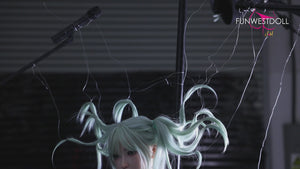 Hatsune Miko muñeca sexual (FunWest Doll 159cm A-CUP #041S Silicone)