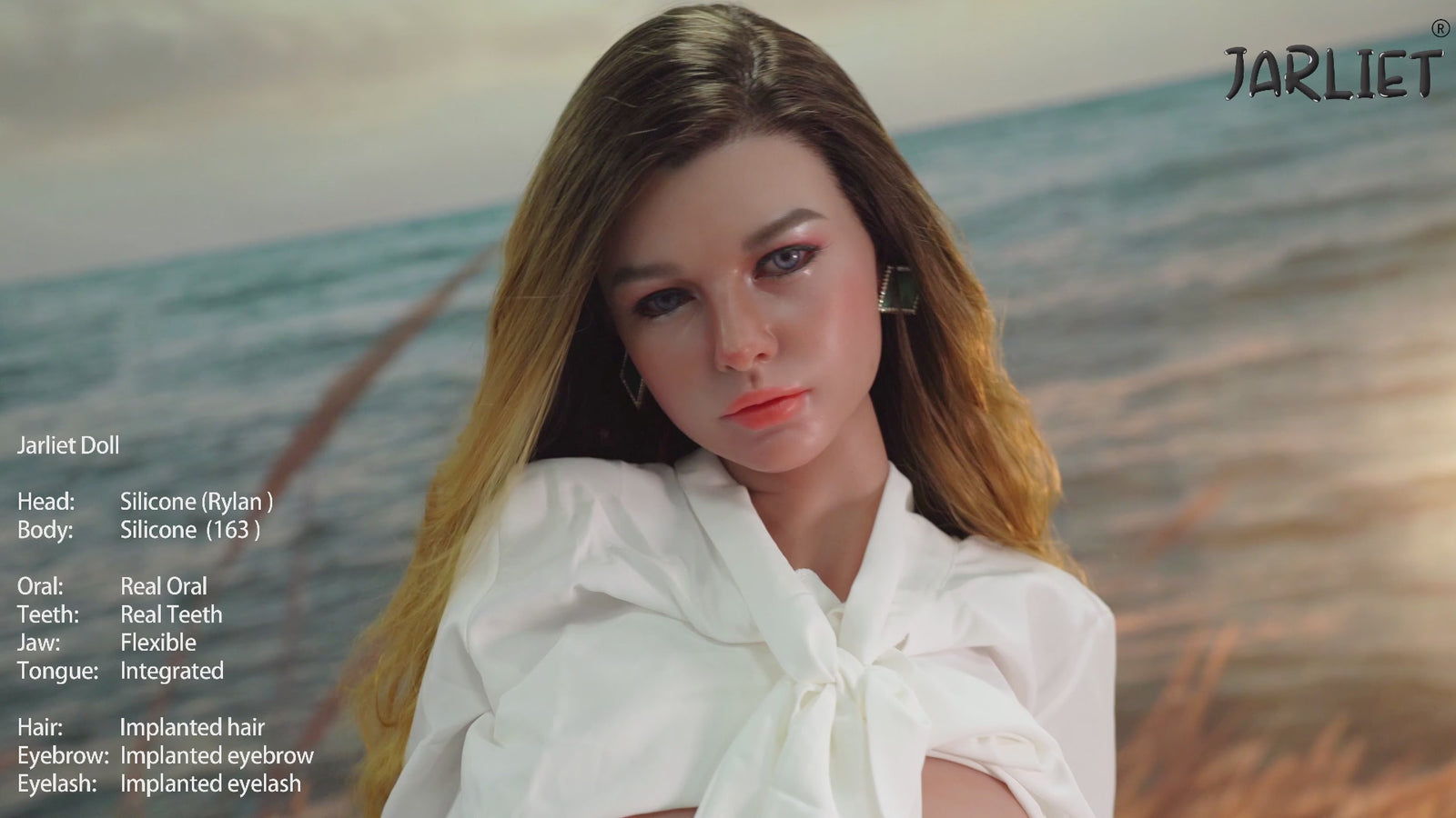 rylan muñeca sexual (Jarliet 163 cm D-Cup de silicona)