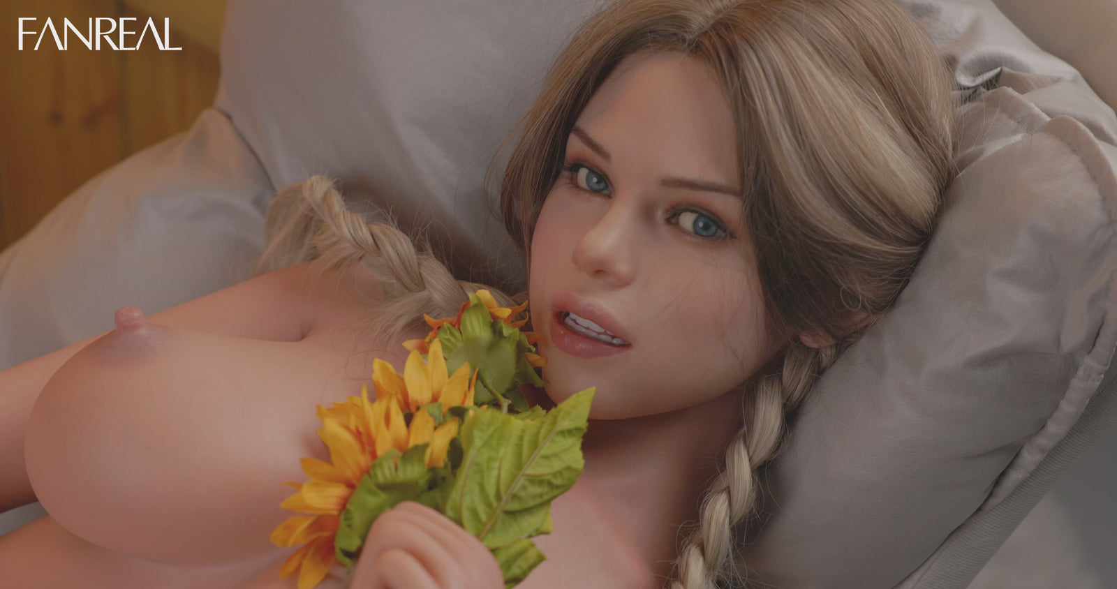 Boneca sexual Carlee Torso (FanReal Doll Silicone com copo F de 109 cm)