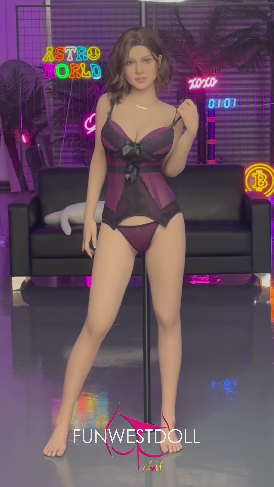 Rosa muñeca sexual (FunWest Doll Copa F de 162 cm #043 S-TPE) EXPRESS