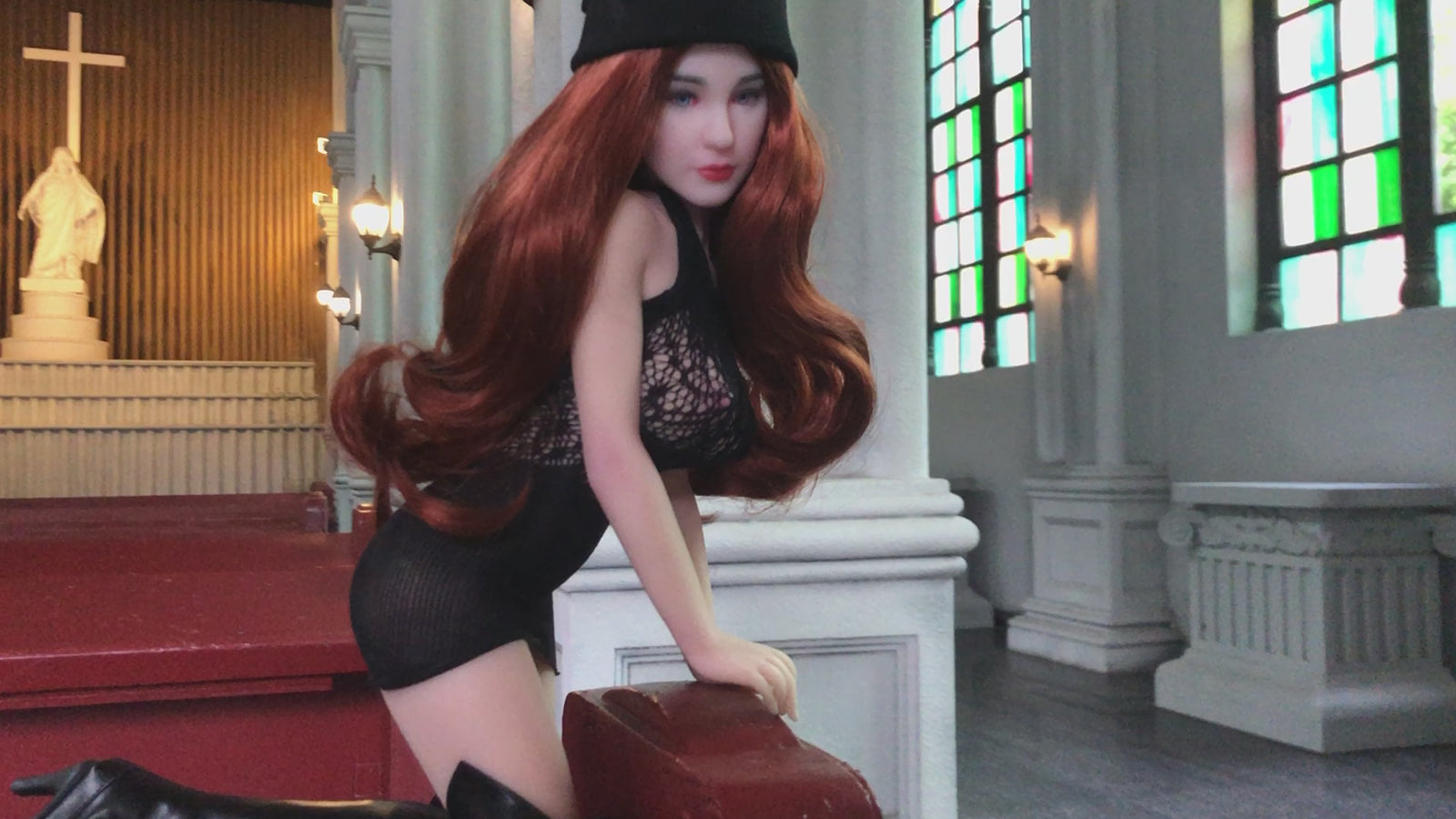 Manía muñeca sexual (Climax Doll Mini copa F 60cm Silicona)