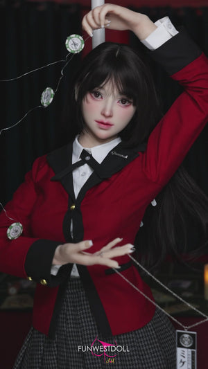 Yumeko Jabami muñeca sexual (FunWest Doll 159cm A-CUP #038S Silicone)