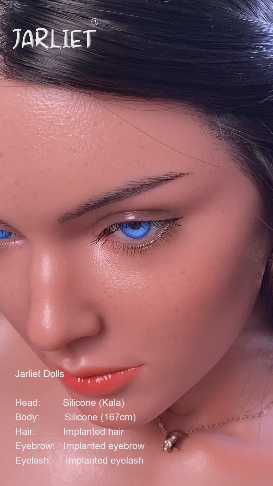 Boneca Sexual Careca (Jarliet Silicone de copa B de 167 cm)