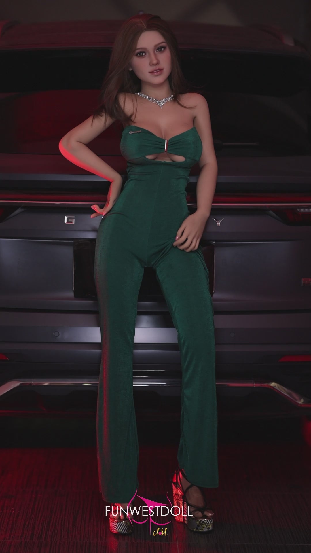 Boneca Sexual Rosa (FunWest Doll Copa F de 155 cm #043 TPE)