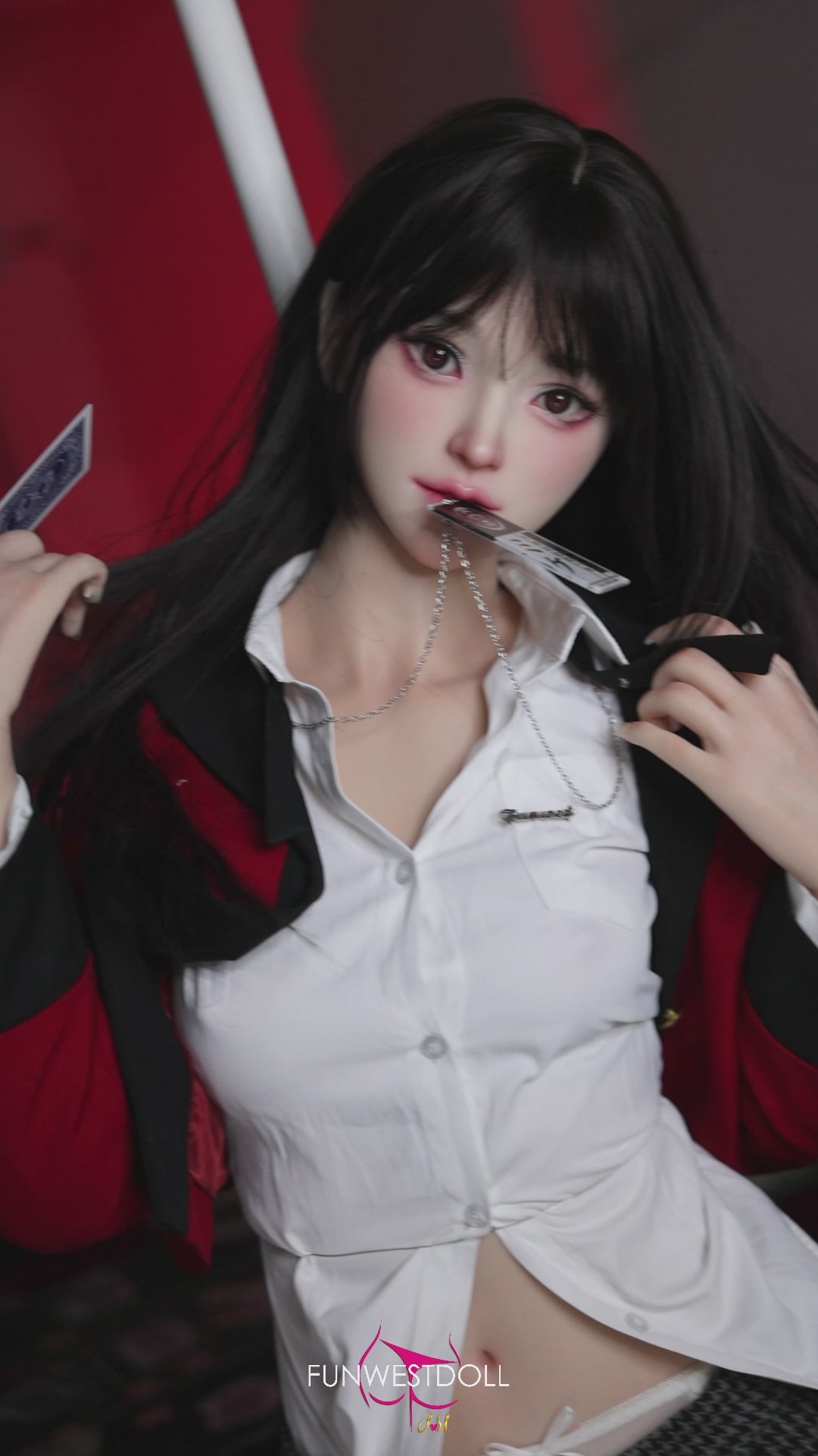 Yumeko Jabami muñeca sexual (FunWest Doll 159cm A-CUP #038S Silicone)
