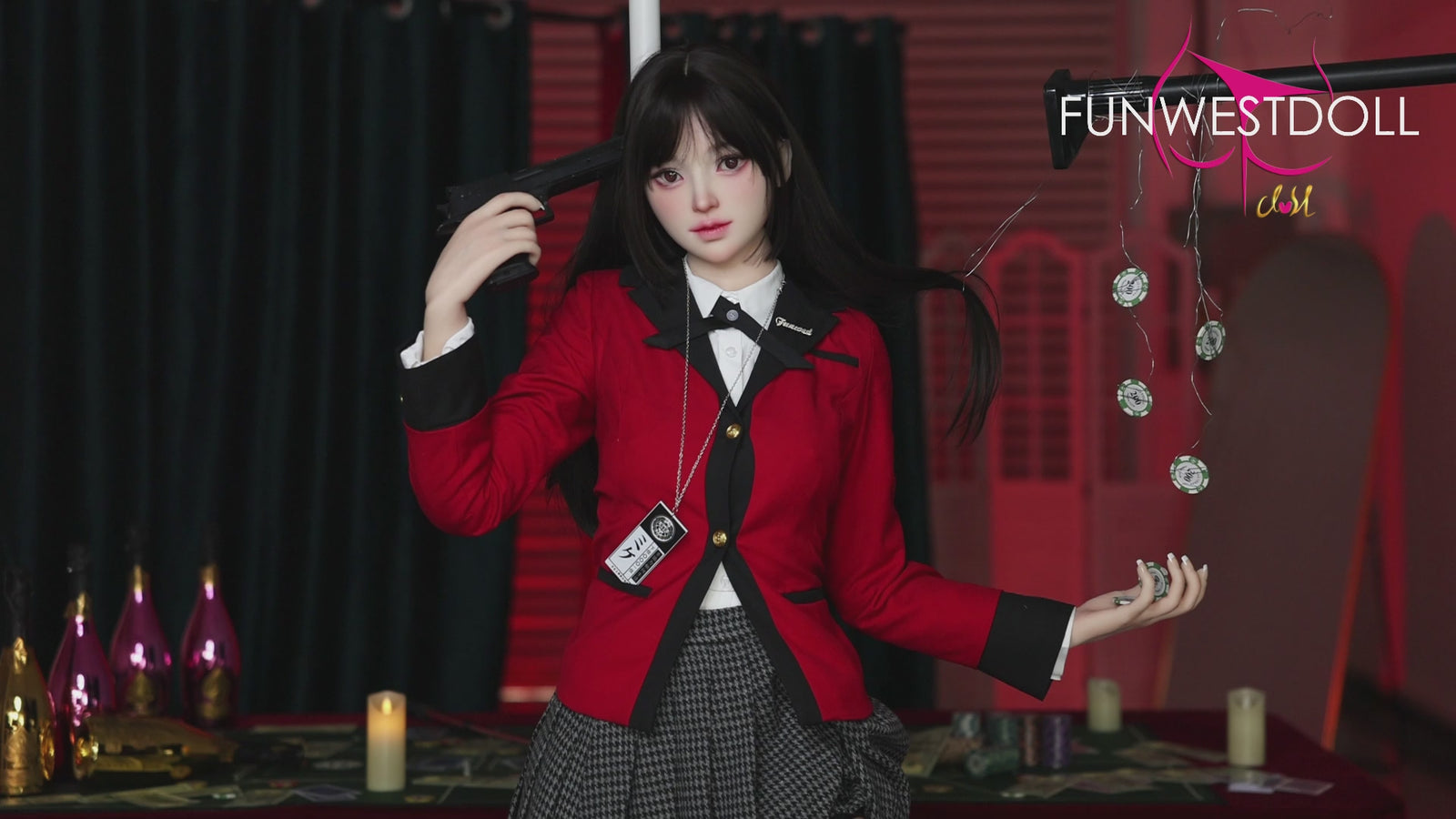 Yumeko Jabami muñeca sexual (FunWest Doll 159 cm Copa A #038S Silicona)