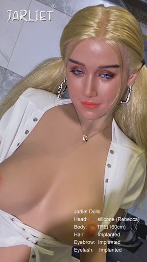 Boneca sexual de Rebecca (Jarliet 160cm D-kupa tpe+silicone)
