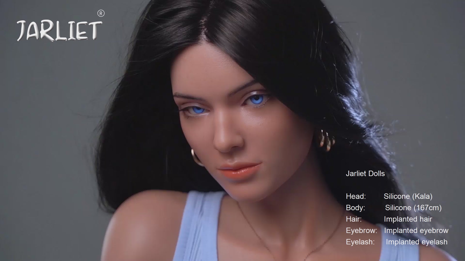 Boneca Sexual Careca (Jarliet Silicone de copa B de 167 cm)