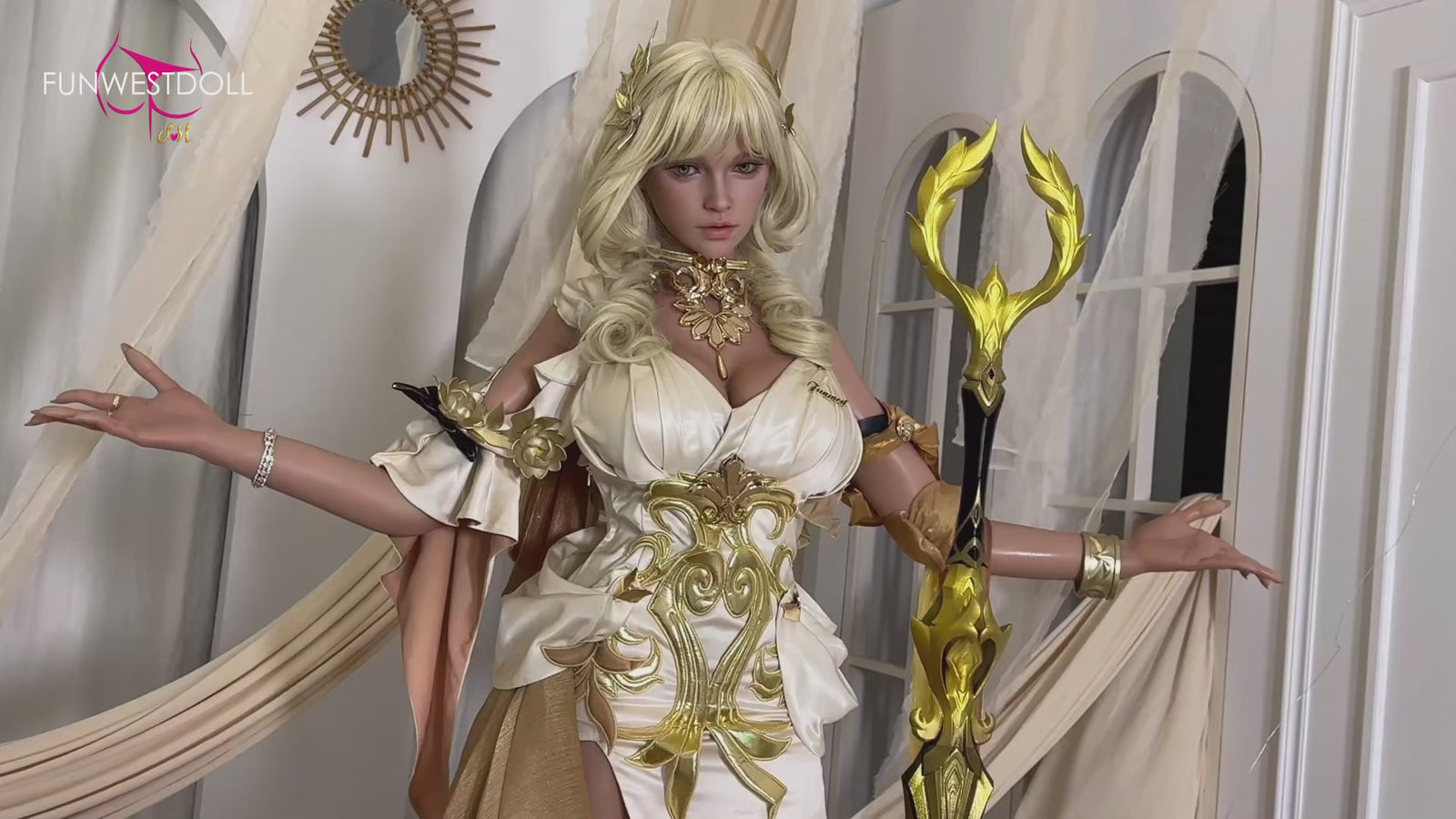 Boneca Sexual Bella (FunWest Doll Copa G de 157 cm #037SJ RST silicone)