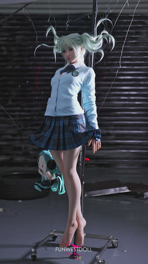 Hatsune Miko muñeca sexual (FunWest Doll 159cm A-CUP #041S Silicone)