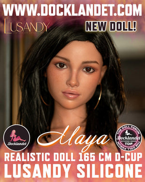 maya muñeca sexual (Lusandy Doll Silicona D-Cup de 165 cm)