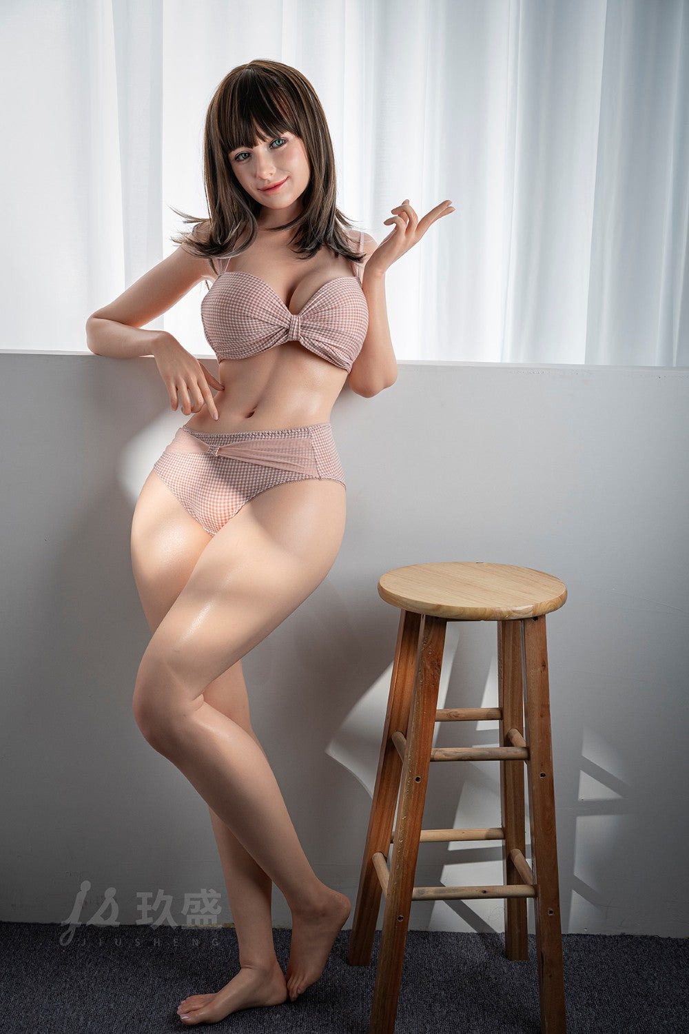 Tierra de siena muñeca sexual (Jiusheng 152cm E-CUP #108 Silicona)