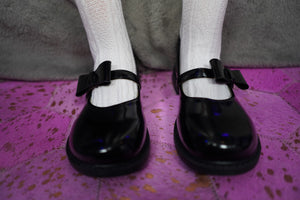 Sapatos para boneca sexual (preto, verniz)