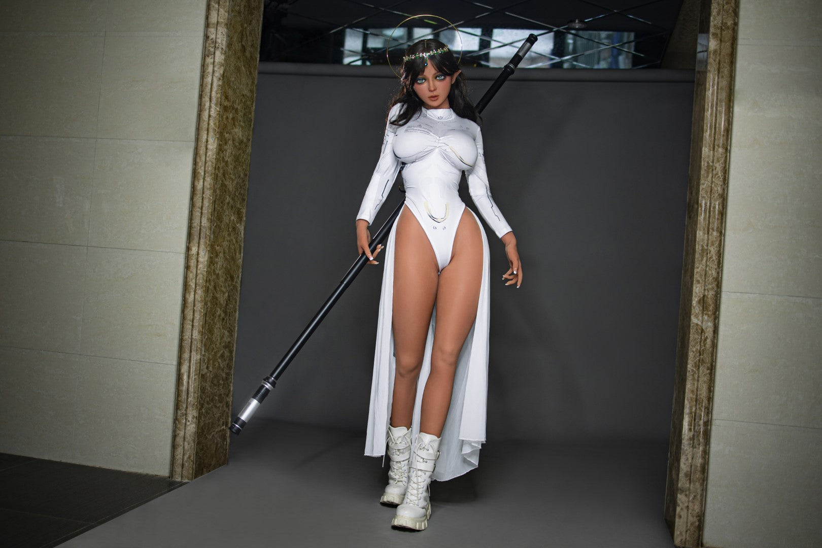 Alva muñeca sexual (Aibei Doll TPE de 160 cm de copa)