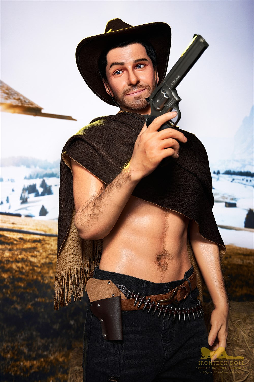 Boneca sexual masculina Allen (Irontech Doll Silicone M6 de 170cm)