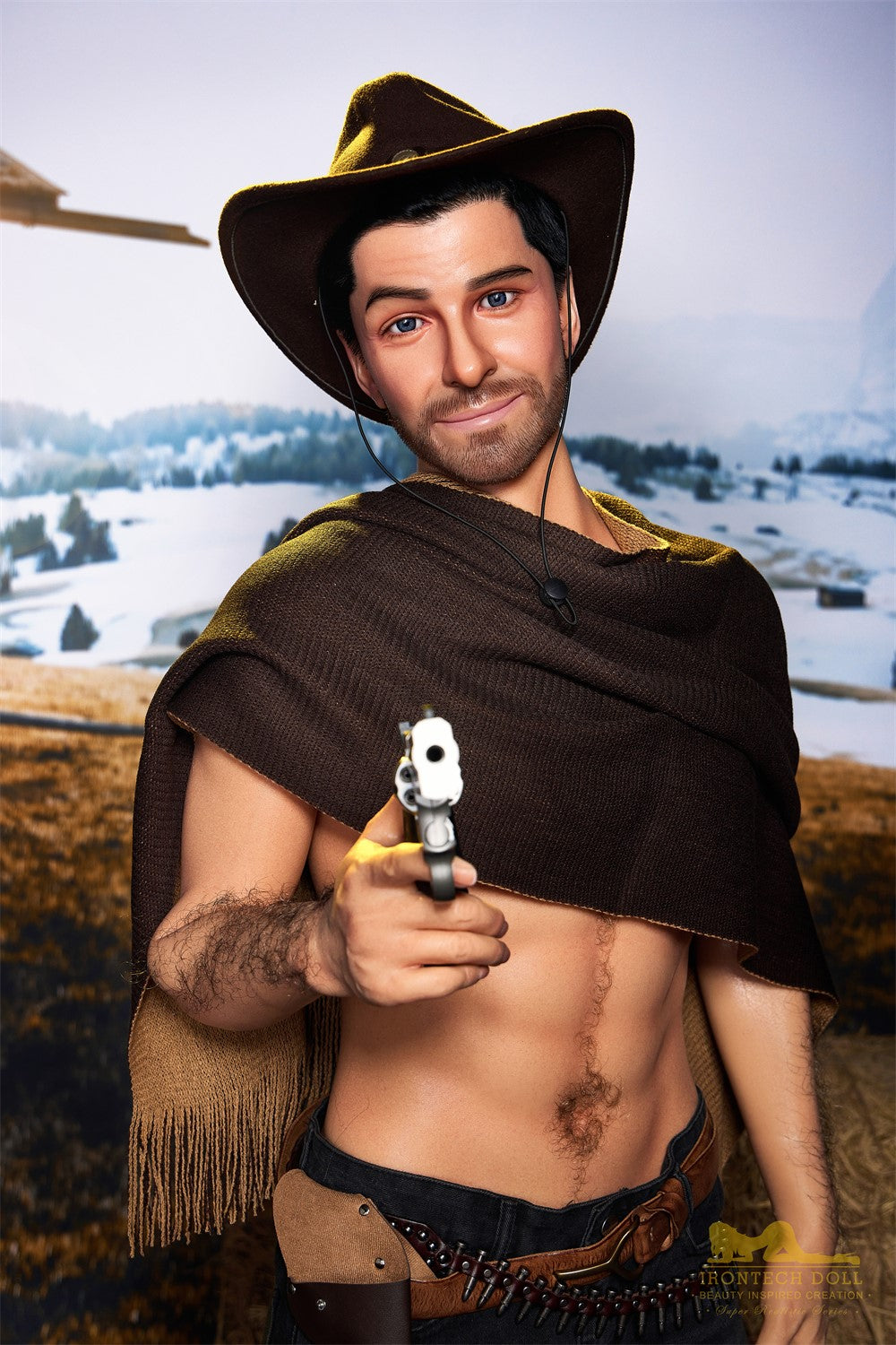 Boneca sexual masculina Allen (Irontech Doll Silicone M6 de 170cm)