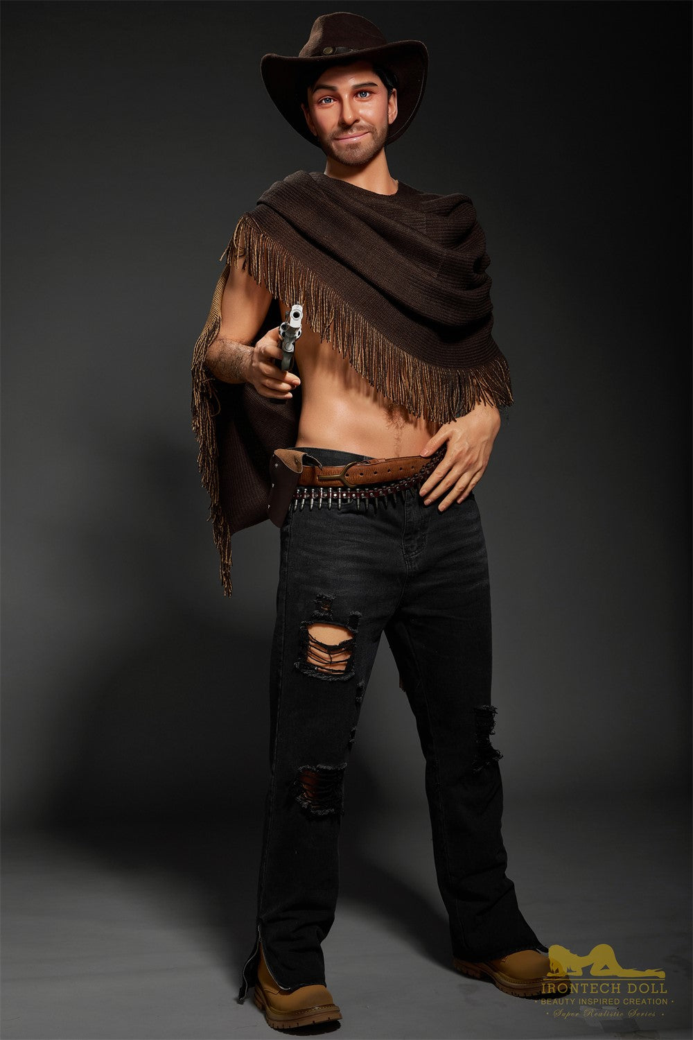 Boneca sexual masculina Allen (Irontech Doll Silicone M6 de 170cm)