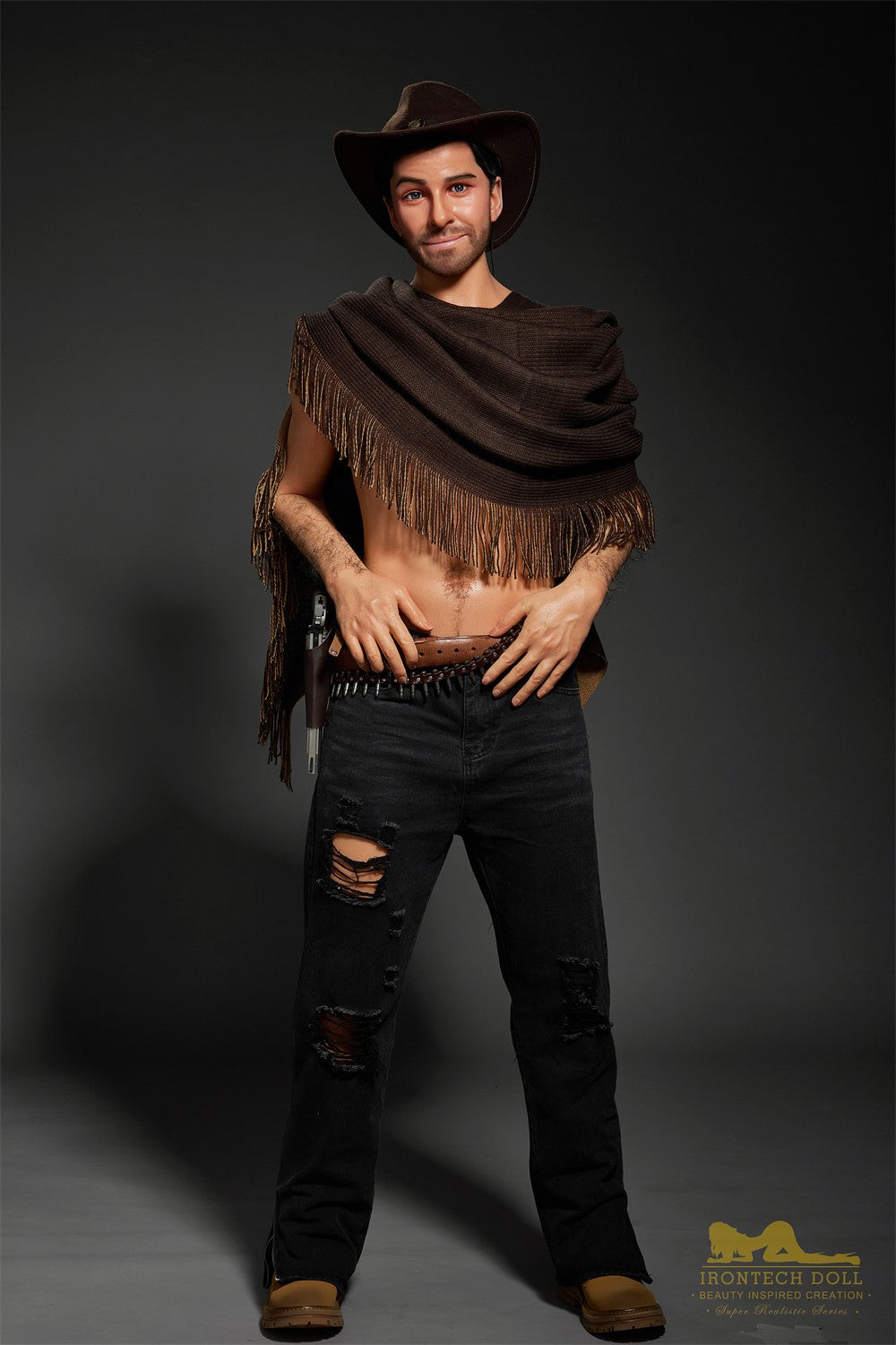Boneca sexual masculina Allen (Irontech Doll Silicone M6 de 170cm)
