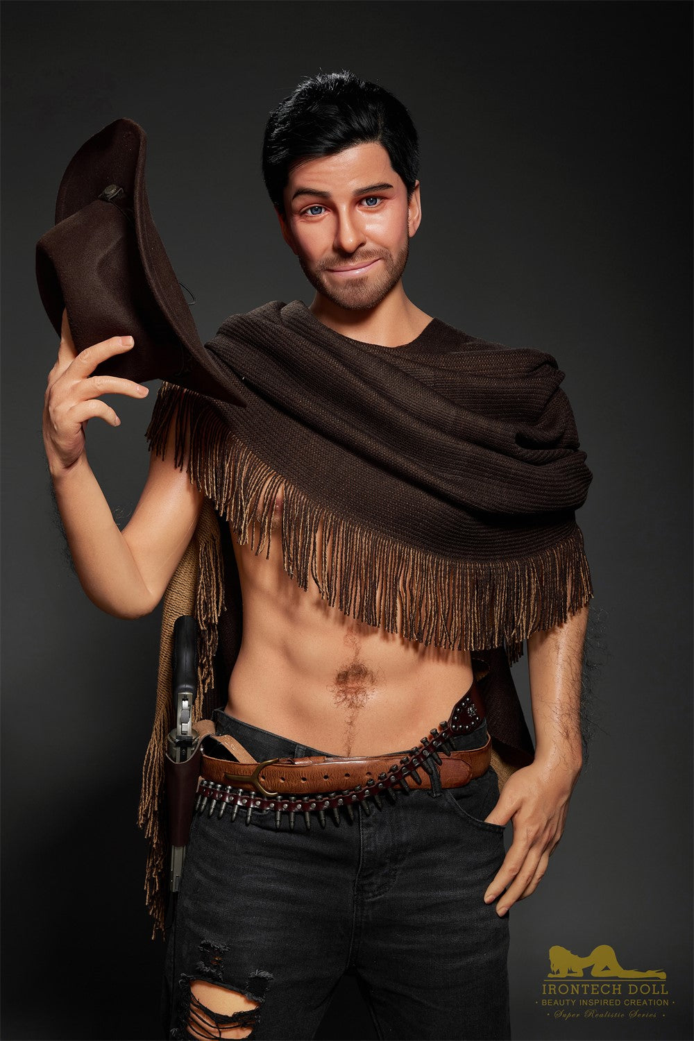 Boneca sexual masculina Allen (Irontech Doll Silicone M6 de 170cm)