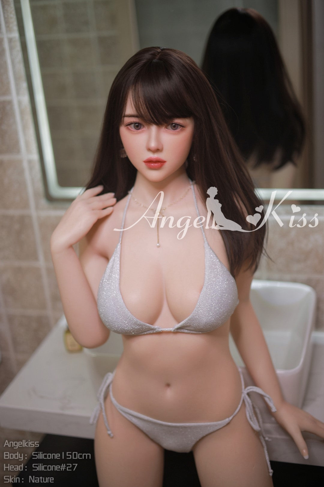 lucía muñeca sexual (AK-Muñeca 150cm D-Cup #S27 Silicona)