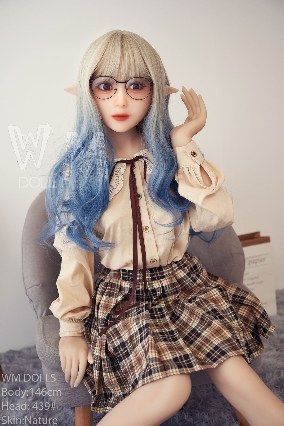 Akari Boneca sexual (WM-Doll Copo C de 146 cm #439 TPE)