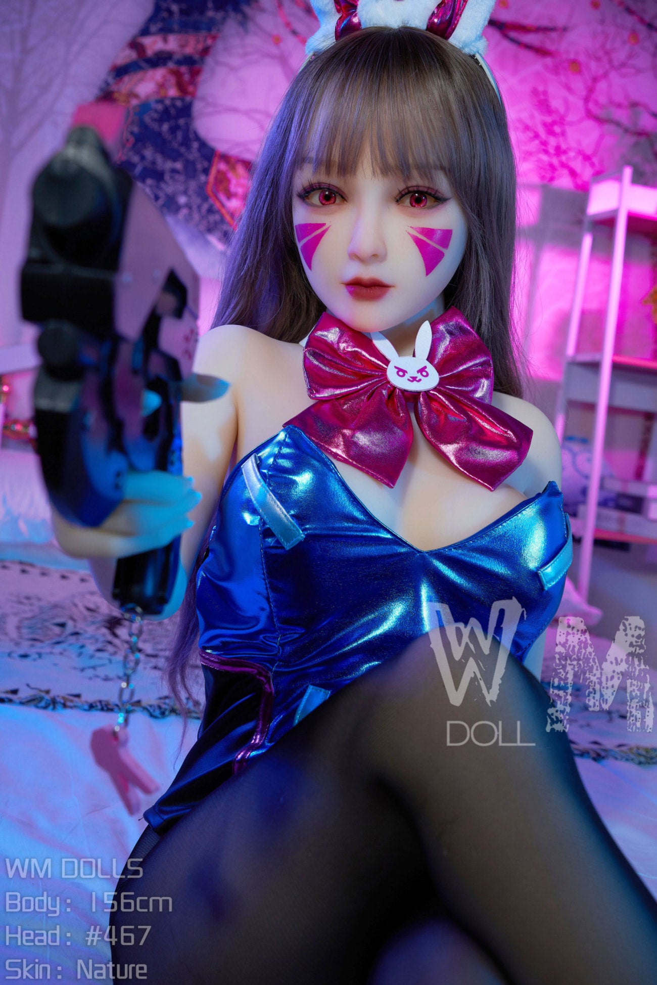 D.VA muñeca sexual (WM-Doll 156 cm C-CUP #467 TPE)