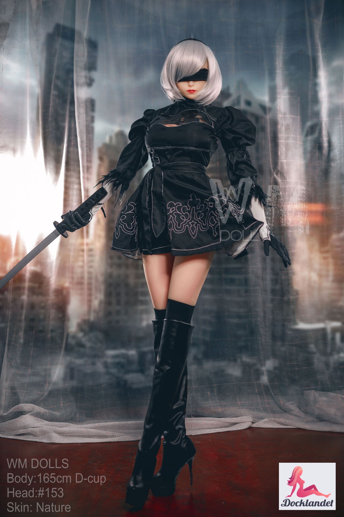Boneca sexual Yorha 2b (WM-Doll 165cm D-Kupa #153 TPE)