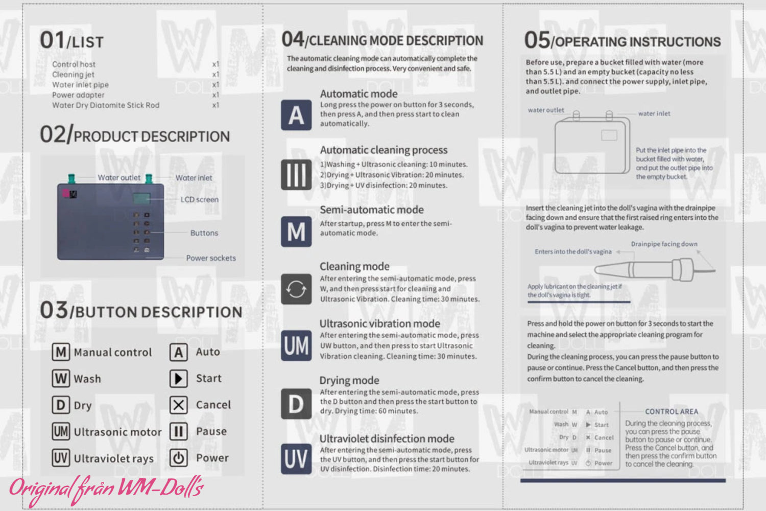 Máquina de limpieza inteligente (WM-Doll)