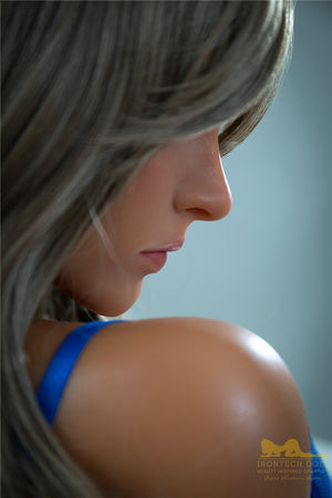 Boneca sexual lottie (Irontech Doll Silicone de 164cm e xícara S25)