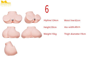 Butt But extra grande boneca sexual curvilínea (Irontech Doll HIP 125cm TPE)