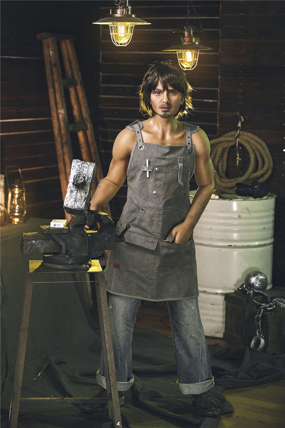 Boneco sexual masculino de Nichola (Irontech Doll 162 cm #204 TPE)