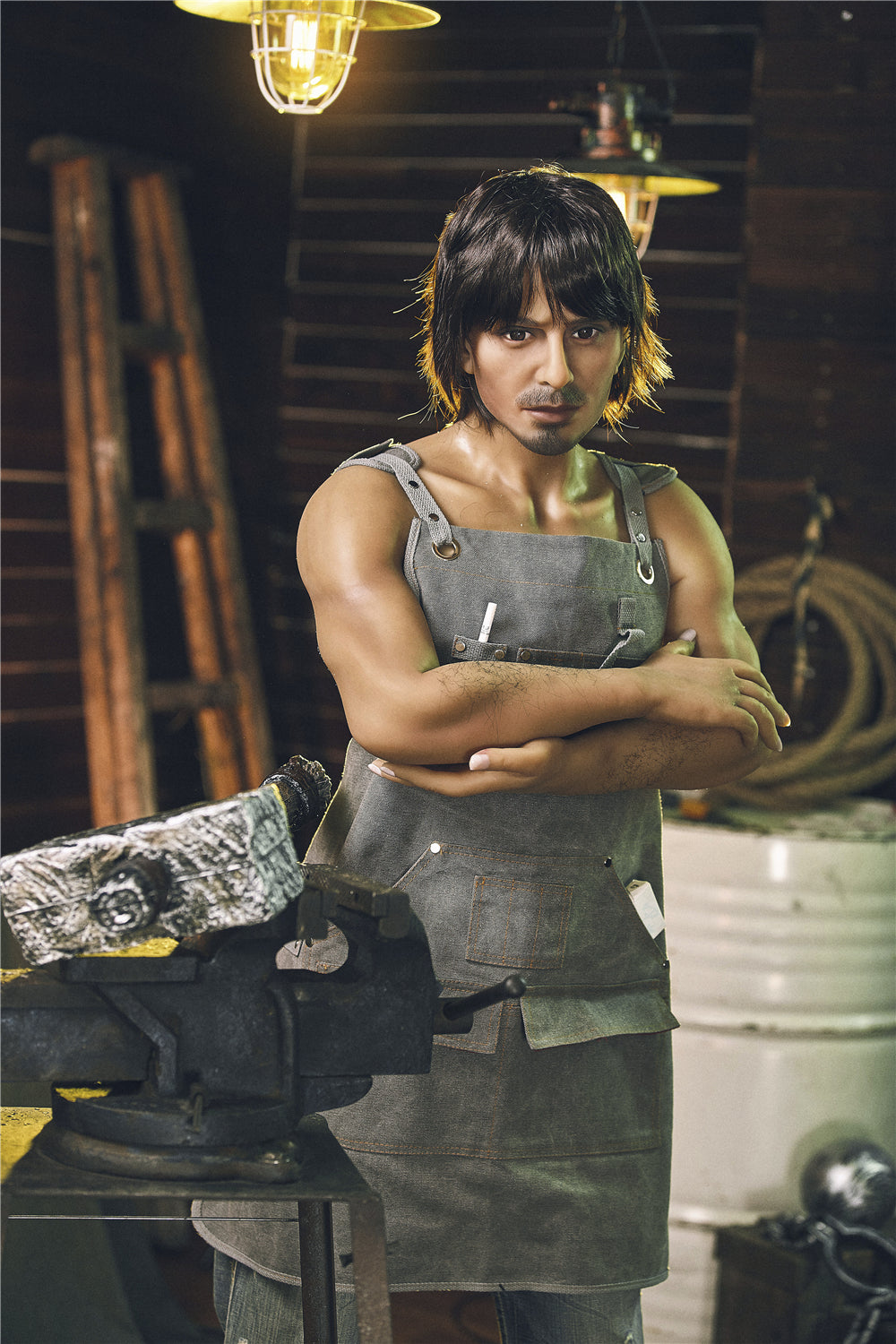 Boneco sexual masculino de Nichola (Irontech Doll 162 cm #204 TPE)