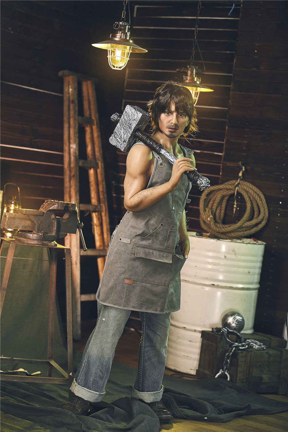 Boneco sexual masculino de Nichola (Irontech Doll 162 cm #204 TPE)