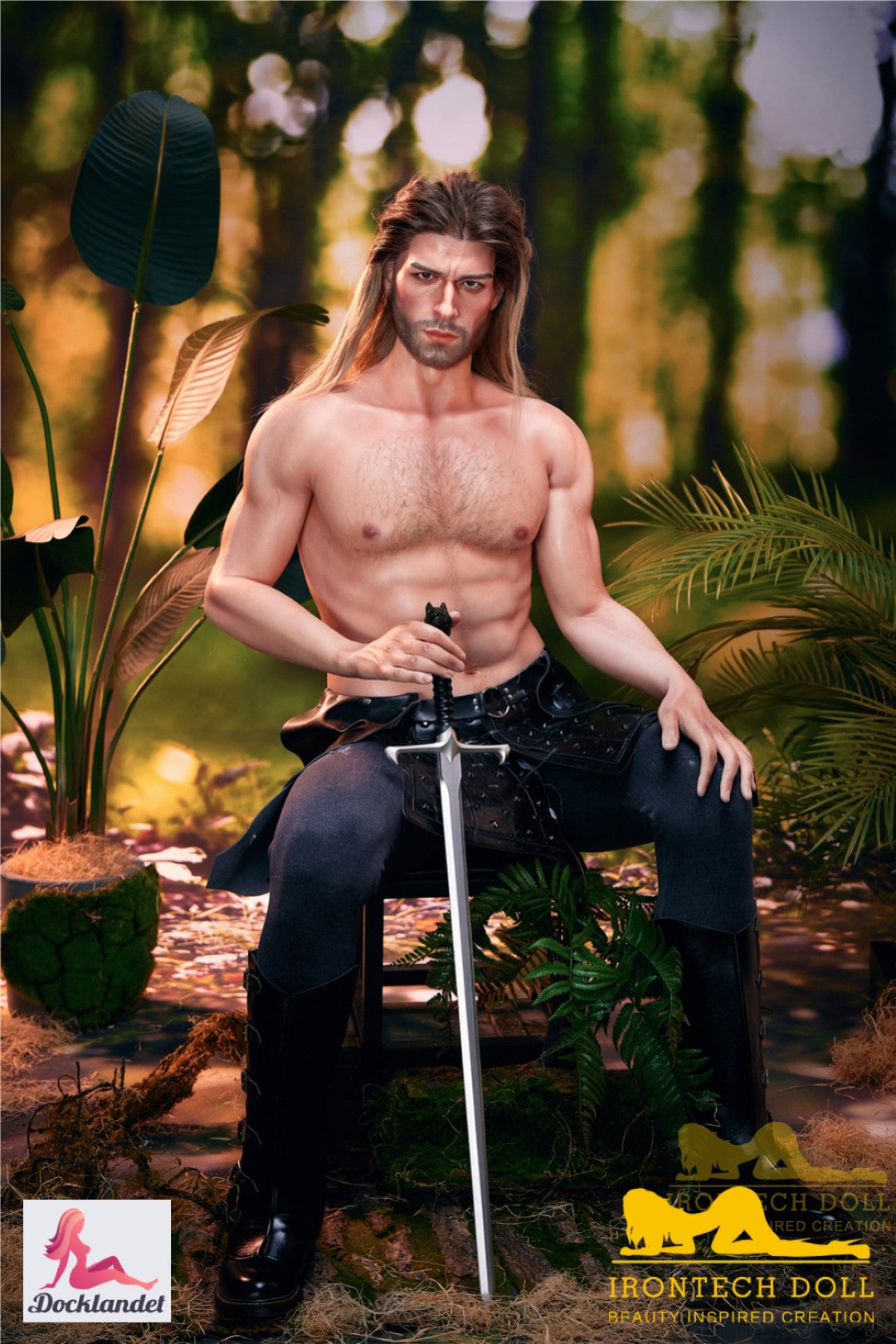 Macho ragnar muñeca sexual (Irontech Doll 176 cm M5 silicona)