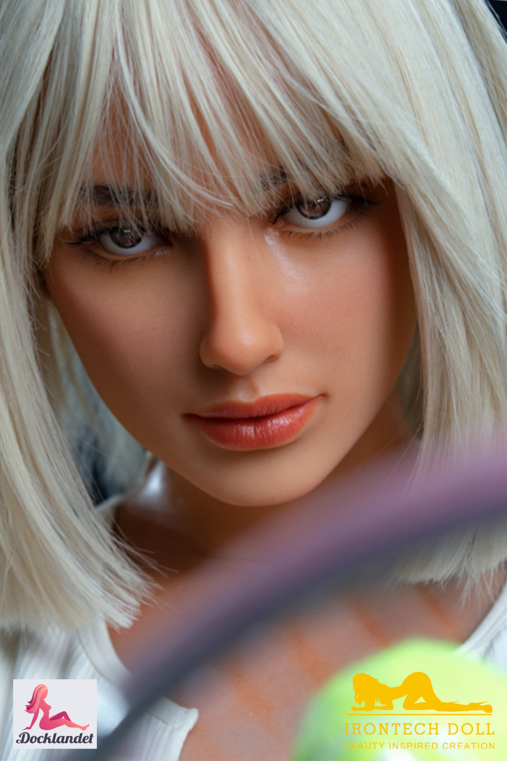 Boneca sexual Steffi (Irontech Doll Silicone de 164cm e xícara S17)