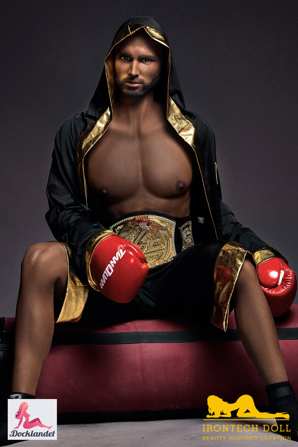 Boneca sexual masculina Kelvin (Irontech Doll 175cm #203 TPE)